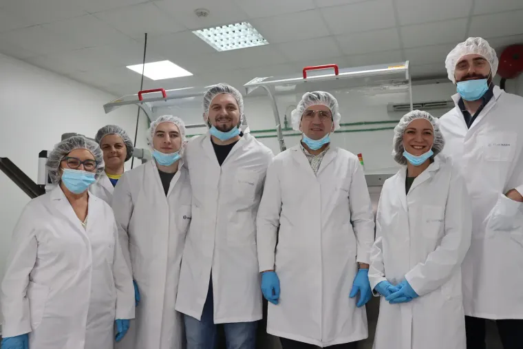 PharmScale full team in the production facility