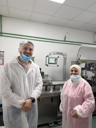 Co-founder in protective equipment at the capsule line